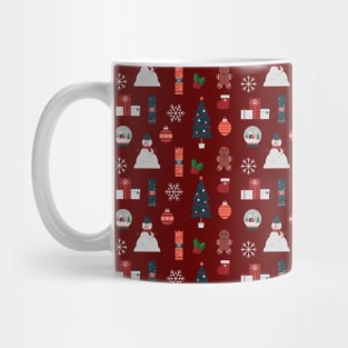 Christmas Pattern. X-mas Background. Merry Christmas. Mug